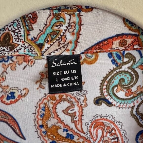 Salanta Multicolored Paisley Midi Dress - Picture 3 of 4